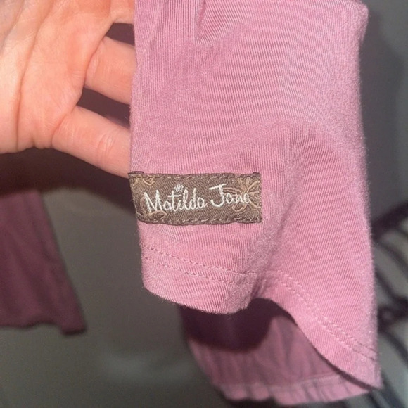 Matilda Jane Secret Garden Tunic Sleeveless Dusty Rose Split Back tank - Picture 5 of 11